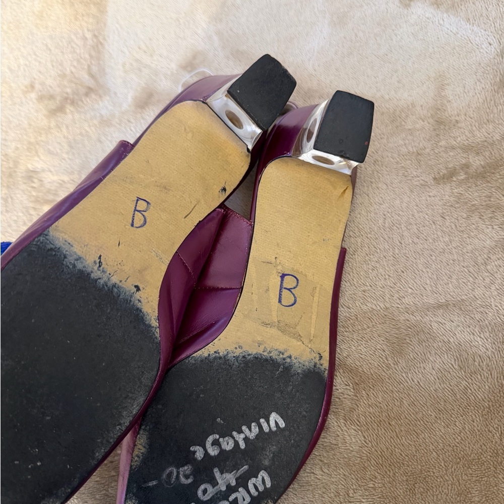 Chic Maroon Women's Heels - Picture 7 of 8